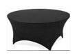 ROUND TABLE LINEN SPANDEX - BLACK