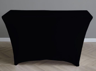 4' STANDARD - SPANDEX TABLE LINEN - BLACK